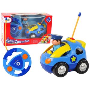 LeanToys Auto Dla Malucha Policja Zdalnie Sterowane R/C Światło Dźwięk