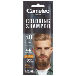 Alkotest CAMELEO_Men Coloring Shampoo Σαμπουάν χρωματισμού για άνδρες 5.0 Καφέ 15ml 14104099 5906750807188