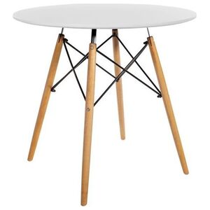 Mufart Okrągły stół ETT do kuchni, jadalni, salonu 90cm - Biały