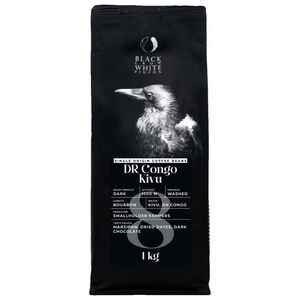 Single-origin coffee beans Black Crow White Pigeon DR Congo Kivu, 1 kg
