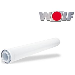 Przewód powietrzno-spalinowy DN80/125 długość 1000mm biały