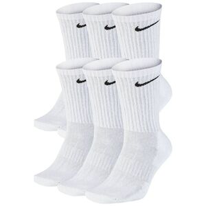 Nike Skarpety długie Everyday Cushion Crew 6PAK BIAŁE Sportowe M