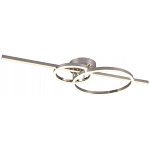 LED ceiling light TRIO Montilla, 40W, 2700-6000K, 6300lm, chrome, 100x12.5x40 cm