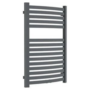 Towel dryer INVENA, 800 x 540 mm, steel, graphite color.