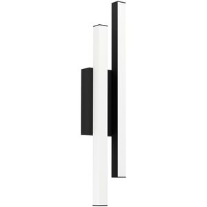 LED outdoor wall light EGLO SERRICELLA, IP55, 2x4.5W, 3000K, 1100lm, black, 10x6xh49.5 cm