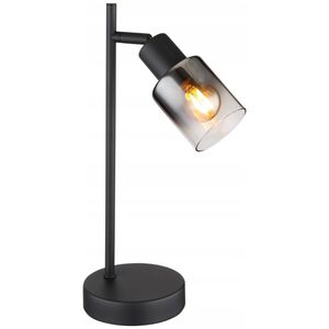Table lamp GLOBO HUBERTUS, 1xE14, 40W, 230V, metal, matte black, 35x14, 3x12cm