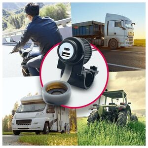 Albrecht Albrecht Duo USB A+C Steckdose Motorrad 12/24V 13492919 4032661737014