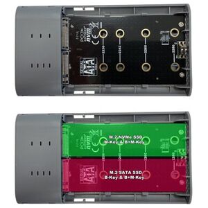 Θήκη σκληρού δίσκου LC-Power LC-Power LC-DOCK-C-M2 Θήκη SSD Anthracite M.2 14094416 4260070129278