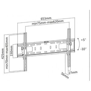 Reflecta Βάση τοίχου Plano Flat 70-6040T 37'' - 70'' 6294538 4005039230943