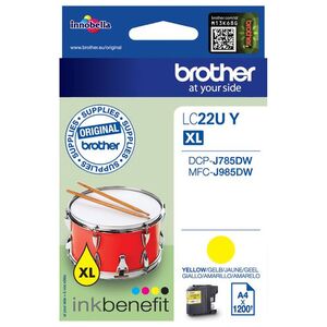 Tusz Brother tusz oryginalny LC-22UY, Yellow