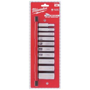Milwaukee MILWAUKEE ZESTAW NASADEK 10 szt. 3/8" IMPERIALNE DŁUGIE