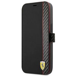 Ferrari Ferrari FESAXFLBKP13SBK iPhone 13 mini 5,4" czarny/black book On Track Carbon Stripe