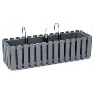 Prosperplast Skrzynka balkonowa z nawadnianiem szara 60 cm Boardee