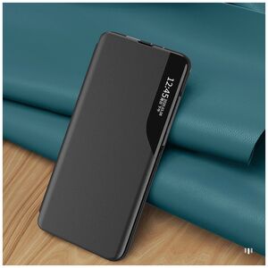 Eco Leather View Case etui do Samsung Galaxy S24 FE z klapką i podstawką - czarne
