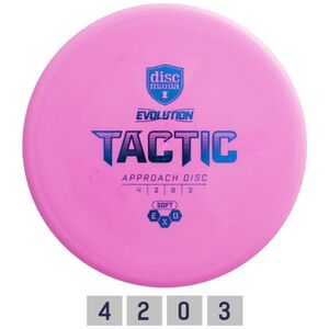 Tactic Diskgolfo discas Midrange Driver SOFT EXO TACTIC Evolution Pink 14131131 9900090215036