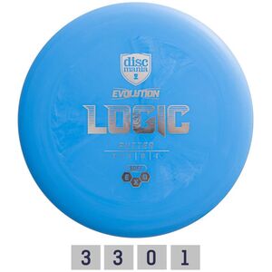 Discmania Discgolf DISCMANIA Putter SOFT EXO LOGIC Evolution Blue 3/3/0/1 13563777 9900090222942