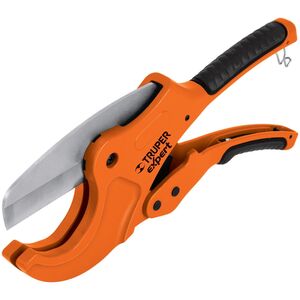 Truper Plastikinių vamzdžių žirklės . Tvirtas metalinis corpus, nerūdijančio plieno geležtė, Vamzdžiams iki 63 mm. Terkšlinis μηχανισμοί. Truper® 13411967 7501206693001