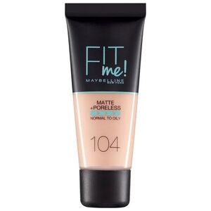 Maybelline Maybelline, Fit Me Matte + Poreless, Liquid Foundation, 104, Soft Ivory, 30 ml για γυναίκες 13076235 3600531480639