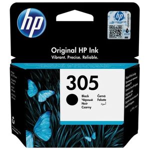 HP Hewlett Packard (HP) HP 305 Juodas Ink Cartridge, 120 σελίδες, για HP DeskJet 2300, 2710, 2720, Plus 4100 13255211 1944415973322