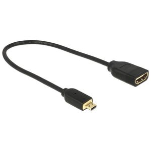 Adapter AV Delock HDMI Micro - HDMI czarny (65687)