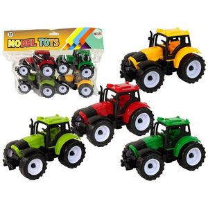 LeanToys Zestaw Traktorów Rolniczych Farma 4 Sztuki Kolorowe
