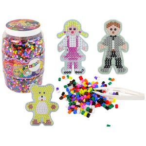 LeanToys Zestaw DIY Koraliki Do Prasowania Szablony 9000 Sztuk