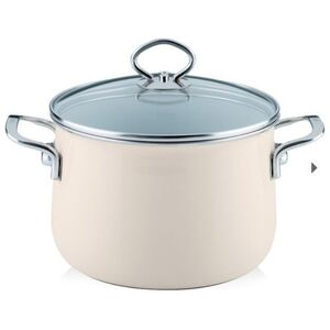 Riess Garnek Riess wysoki z pokrywą 4,0l 20cm Avorio