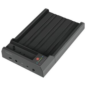 LogiLink USB 3.2 Gen 2 Quickport, 2-Bay, for 2,5/3,5 SATA HDD/SSD & M.2 NVMe