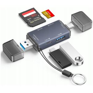 Czytnik kart pamiÄci USB USB-C 3.0 hub PRO 6w1 SD/MicroSD