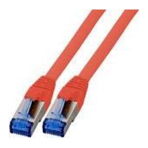 EFB Patchcord RJ45 S / FTP, kat.6A, Cat7 TPE superflex, 0,25m,czerwony (K5525FRT.0,25)