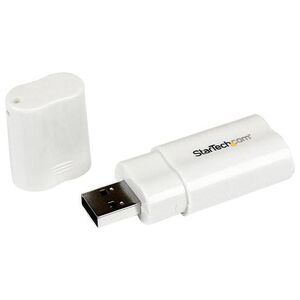 Adapter USB StarTech USB - Jack 3.5mm Biały  (ICUSBAUDIO)