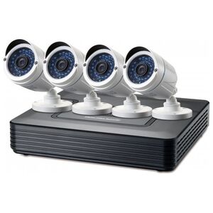 Κάμερα IP LevelOne LevelOne IPCam 8-Kanal Fix Out H.264 IR 4xCam incl. 6414562 4015867208335