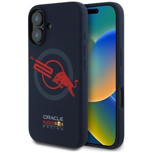 Etui Red Bull HC Silicone ORBR20 Logo     Red Lining do iPhone 16 MagSafe granatowy