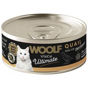 WOOLF KOT PUSZKA 85g ULTIMATE CAN QUAIL   PATE  /6