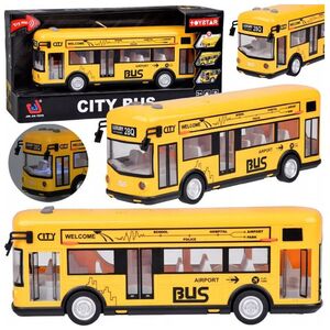 Żółty imprezowy autobus otwierane drzwi dźwięki światła muzyka ZA5222