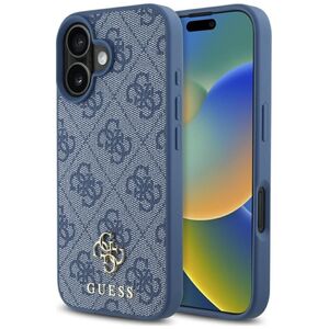 Guess HC PU 4G Small 4G and Classic case for iPhone 16 MagSafe blue