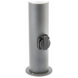 Oprawa Ogrodowa Słupek Grafit Corta-P 40Cm 25W E27 Ip44 240V + Gniazdo 3000W Os-Corp40G-30 Gtv