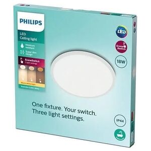 Philips Superslim CL550 -kattovalaisin, pyöreä, valkoinen, 1500 lm, 2700K