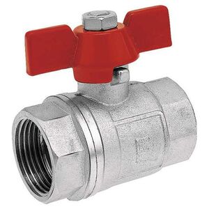 Ferro Zawór kulowy nakrętno-nakrętny 1/2" wodny KM1