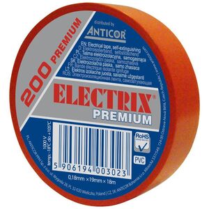 Anticor Taśma elektroizolacyjna ELECTRIX 200 PREMIUM 19mm 18m niebieska