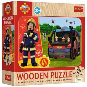 Trefl PUZZLE 24 drewniane Niesamowity Strażak Sam 20269