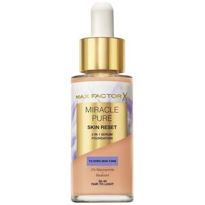 Miracle Pure 2w1 Skin Reset pielęgnujący podkład z serum o wegańskiej formule 30-40 Fair to Light 30ml