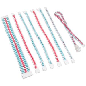 Kolink Kolink Core Pro Braided Cable Extension Kit 12V-2x6 Type 2 - Brilliant White/Neon Blue/Pure Pink 13338810 5999094005761