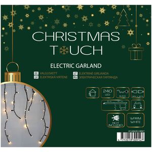 Lampki choinkowe CHRISTMAS_TO 240LED RUBBER ICICLE 4.7M WARM/BLACKIP65