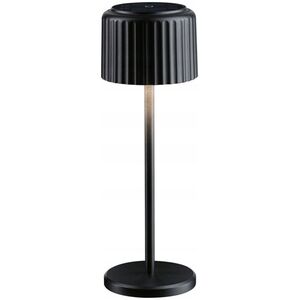 Lampa stołowa Paulmann Lampka stołowa solarna ELSE LED DIM USB-C 3,7W 250lm 2700K IP44 czarny / aluminium
