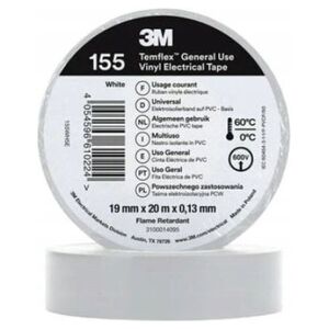3M Taśma izolacyjna 3m PVC Temflex 1300 DE272962825 19mmx20m biała