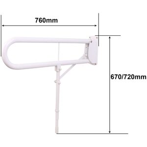Sourcing GRAB BAR HD-05, ΠΤΥΠΛΩΜΕΝΟ, 76 CM, ΛΕΥΚΟ 13486727 4772013339663