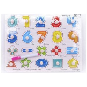 Puzzle drewniane cyferki