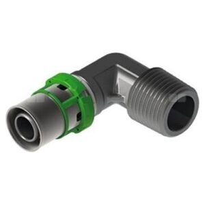 Kolano 90 stopni GZ zaprasowywane MultiSkin mosiądz/cynowany 20x1/2
