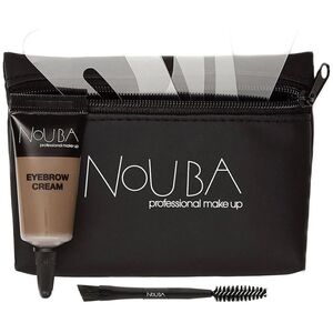 25 Set Nouba: Nouba, Eyebrow Brush + Nouba, Eyebrow Gel, 7 ml + Textile Makeup Bag, Black For Women